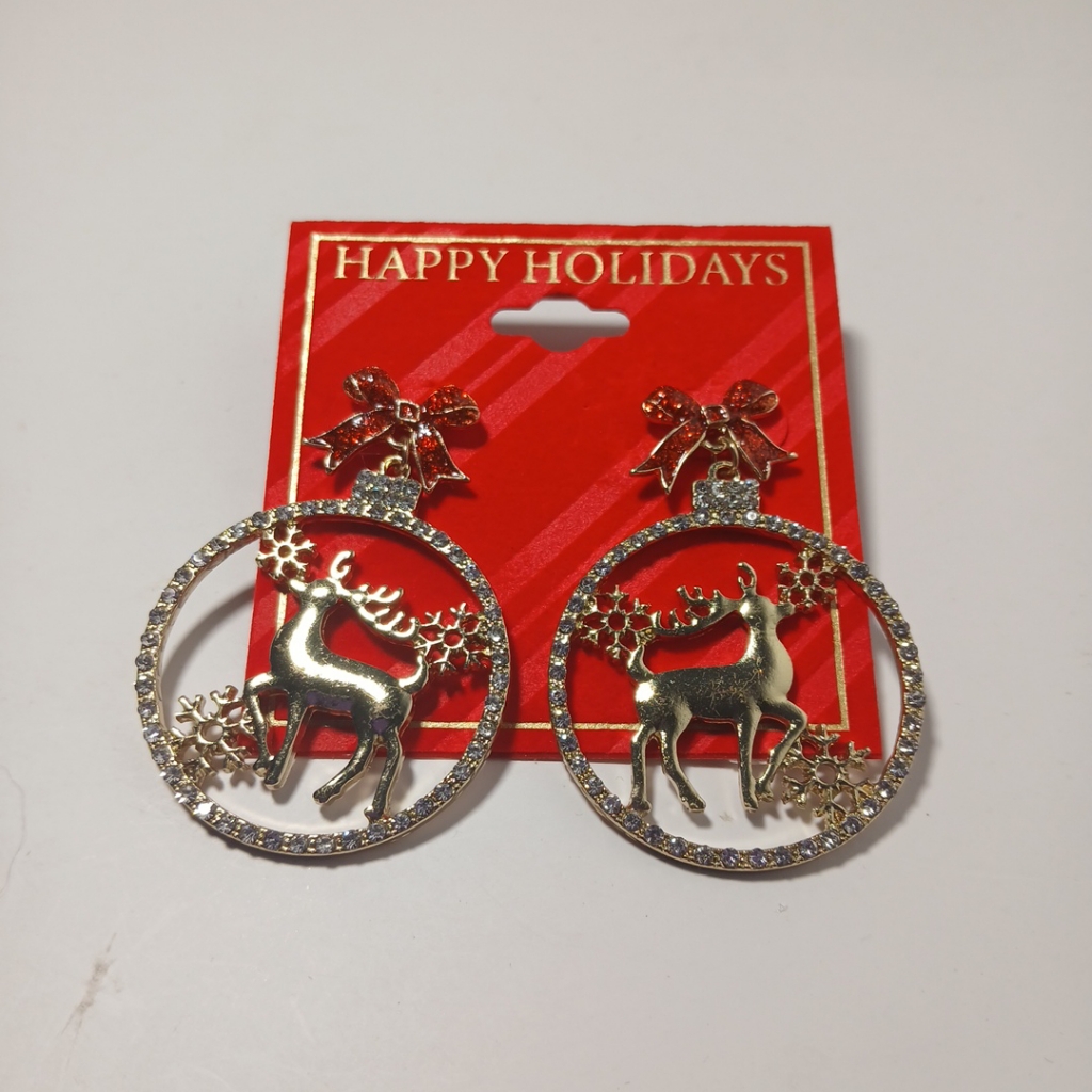 Happy Holiday's Rudolph Woman Earrings